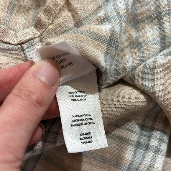 Rails Wyatt Ebi Plaid Button Down Cotton Top - Picture 8 of 9